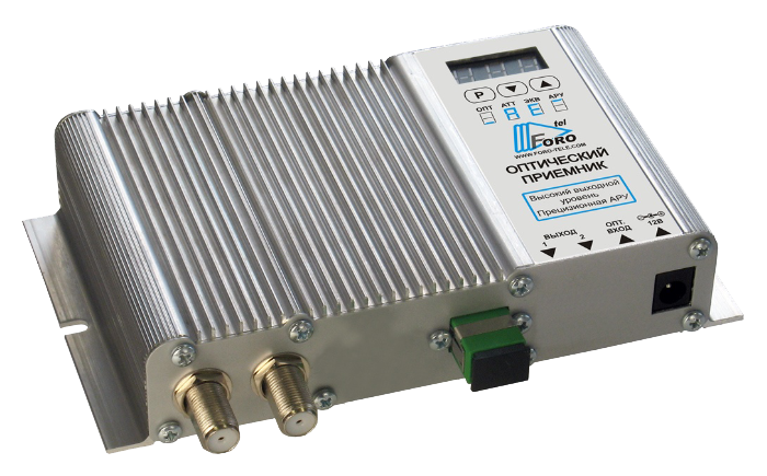 Приемник оптический FORO 215A FOROtel, 115 дБмкВ, АРУ, 12В, IP42, ЭУ