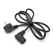 Шнур сетевой OT-ELS08 Орбита, угловой, С13, 16А, 1.5 м - 